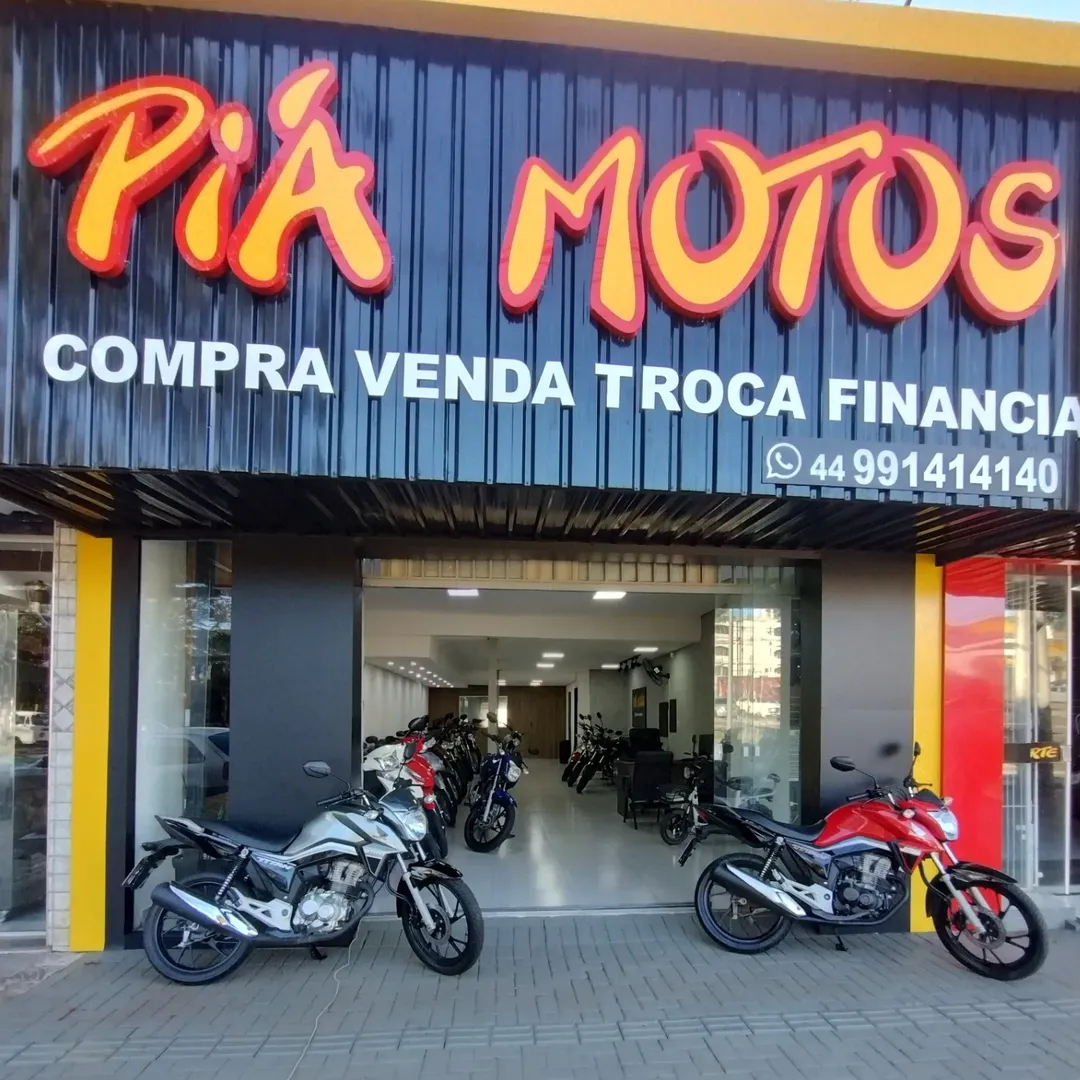 Fachada da loja Piá Motos